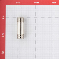 Ниппель удлинительный Valtec 1/2 НР(ш) х 60 мм латунный (VTr.652.N.0406) - фото 2
