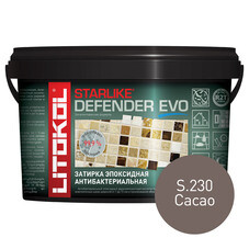 Затирка эпоксидная Litokol Starlike Defender Evo s.230 какао 1 кг