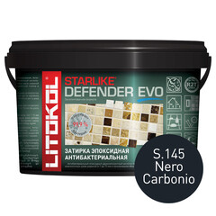 Изображение товара Затирка эпоксидная Litokol Starlike Defender Evo s.145 черный карбон 1 кг