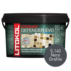 Изображение товара Затирка эпоксидная Litokol Starlike Defender Evo s.140 черный графит 1 кг