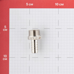 Штуцер Valtec для присоединения шланга 1/2 НР(ш) х 12 мм латунный (VTr.650.N.0412) - фото 3