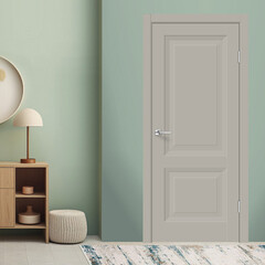 Дверь межкомнатная Сиара 700х2000 мм ПЭТ бежевый агат глухая - фото 4