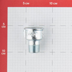 Муфта переходная Gebo Platinum (246-22V) 3/4 ВР(г) х 1/2 НР(ш) чугунная оцинкованная - фото 3