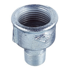 Муфта переходная Gebo Platinum (246-25V) 1 ВР(г) х 1/2 НР(ш) чугунная оцинкованная - фото 1