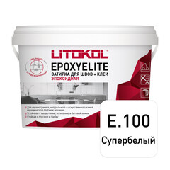 Изображение товара Затирка эпоксидная Litokol Epoxy Elite e.100 супербелый 1 кг