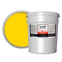Эмаль ПФ-115 алкидная Стройкомплект желтая полуглянцевая 20 кг - фото 2