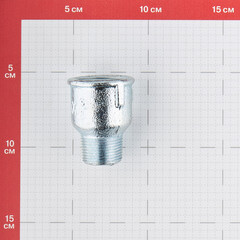 Муфта переходная Gebo Platinum (246-26V) 1 ВР(г) х 3/4 НР(ш) чугунная оцинкованная - фото 2