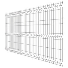 Секция заборная 3D Fine 1530х2500 мм d3,2 мм ячейка 60х235 мм коричневая RAL 8017 Grand Line