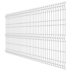 Секция заборная 3D Fine 1530х2500 мм d3,2 мм ячейка 60х235 мм коричневая RAL 8017 Grand Line - фото 1