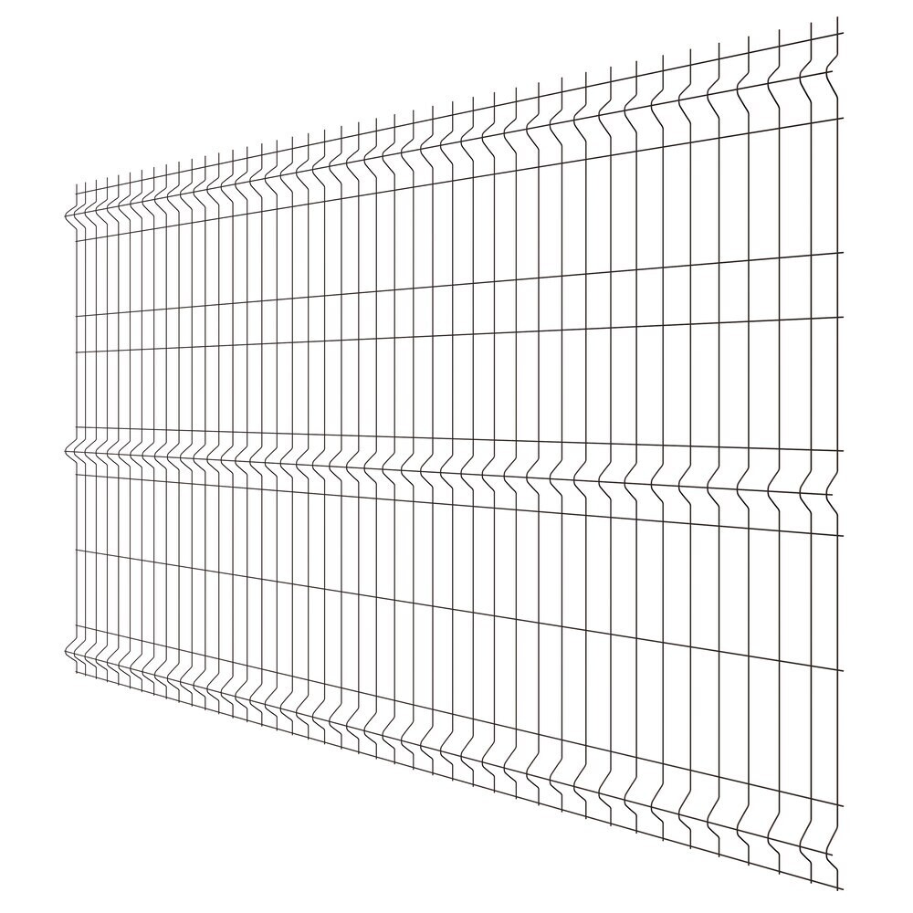 Секция заборная 3D Fine 1530х2500 мм d3,2 мм ячейка 60х235 мм коричневая RAL 8017 Grand Line