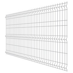 Секция заборная 3D Fine 1530х2500 мм d3,2 мм ячейка 60х235 мм графитовый серый RAL 7024 Grand Line - фото 1