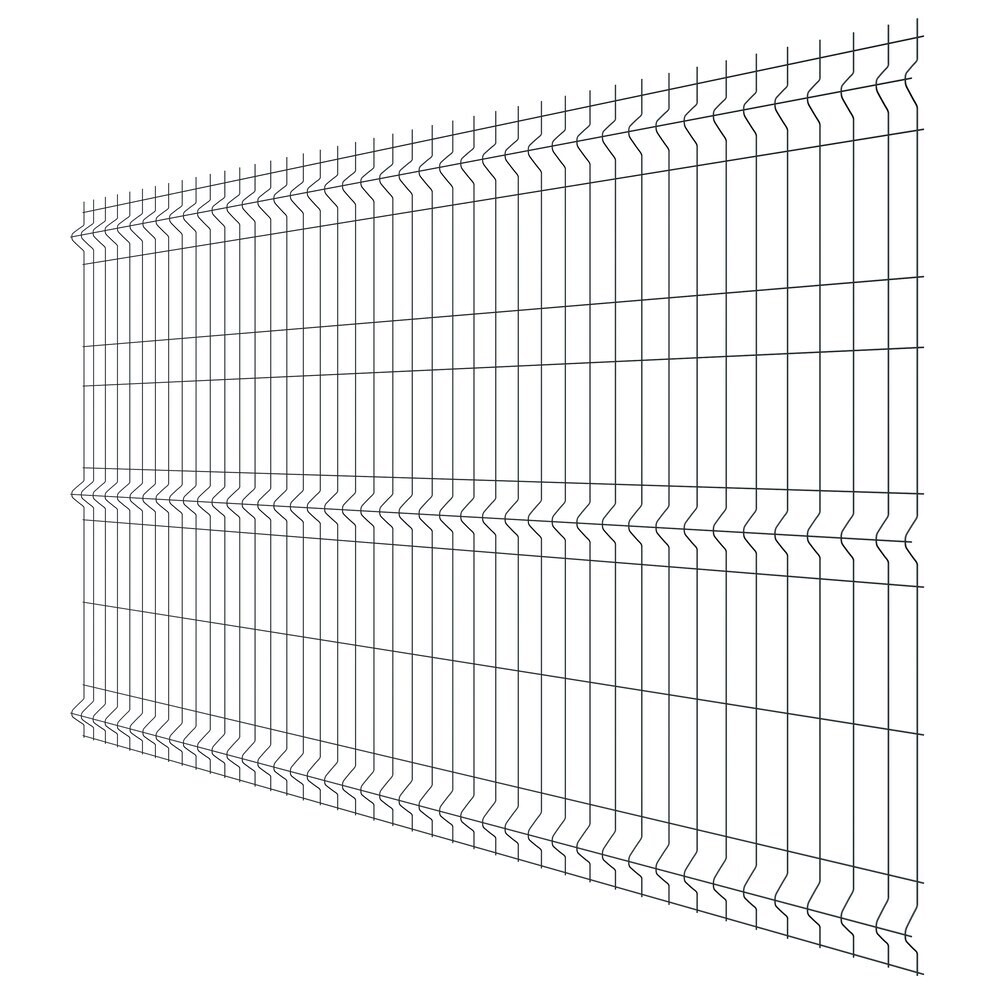 Секция заборная 3D Fine 1530х2500 мм d3,2 мм ячейка 60х235 мм графитовый серый RAL 7024 Grand Line