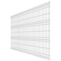 Секция заборная 3D Fine 2030х2500 мм d3,2 мм ячейка 60х235 мм коричневая RAL 8017 Grand Line - фото 1