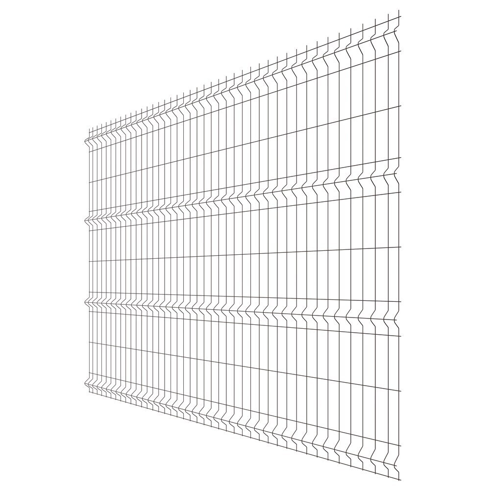 Секция заборная 3D Fine 2030х2500 мм d3,2 мм ячейка 60х235 мм коричневая RAL 8017 Grand Line