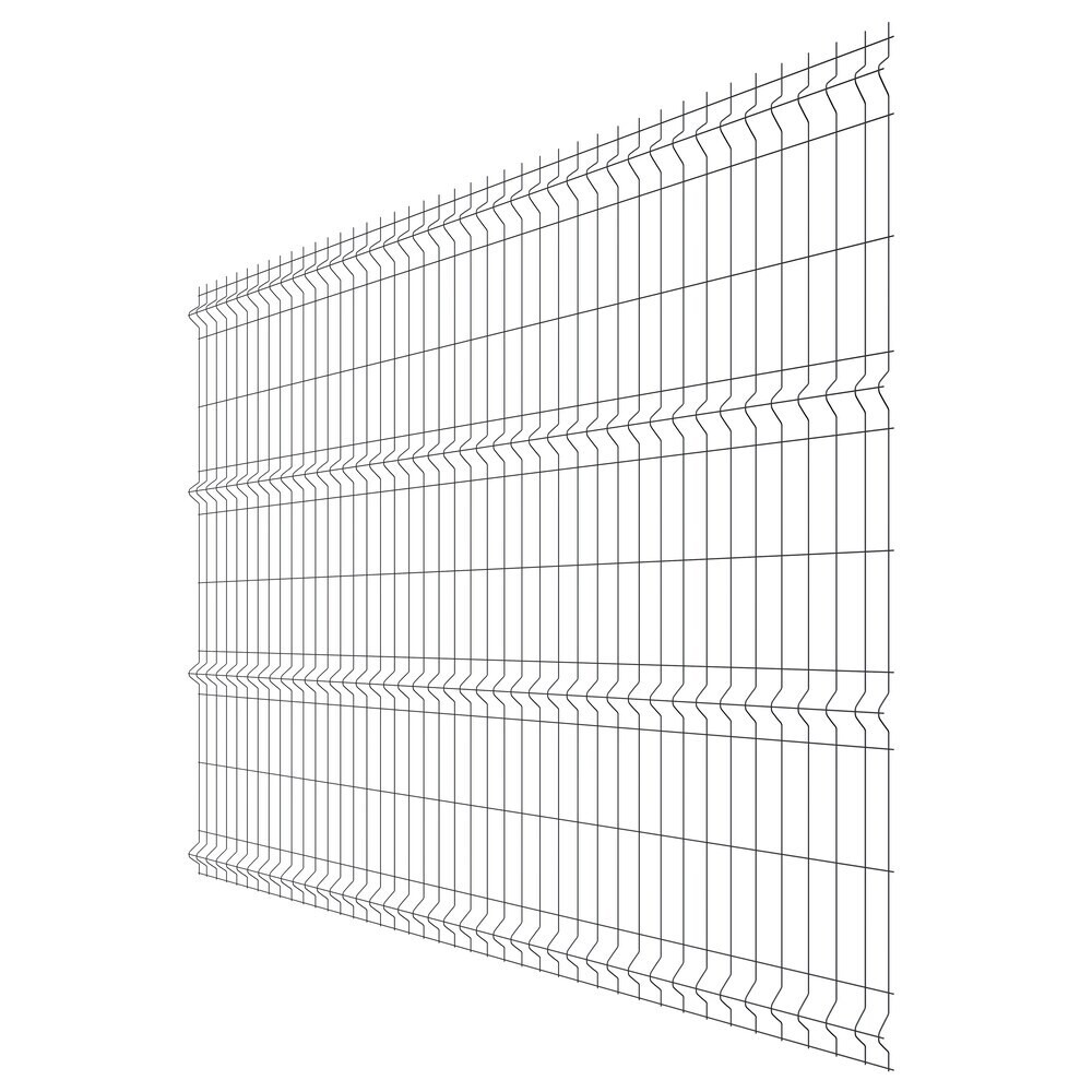 Секция заборная 3D Fine 2030х2500 мм d3,2 мм ячейка 60х235 мм графитовый серый RAL 7024 Grand Line