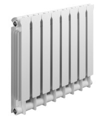 Радиатор биметаллический Global Style Extra 500 мм 8 секций 1" боковое подключение белый - фото 7