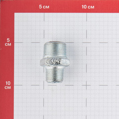 Ниппель переходный Gebo Platinum (245-22V) 3/4 НР(ш) х 1/2 НР(ш) чугунный оцинкованный - фото 2