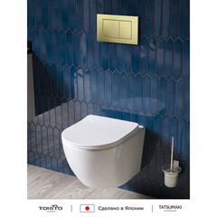 Клавиша смыва для инсталляций Tokito Tatsumaki брашированное золото (TOK-TATSUMAKI-SQ-GB) - фото 7