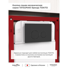 Клавиша смыва для инсталляций Tokito Tatsumaki черная (TOK-TATSUMAKI-RD-BL) - фото 9