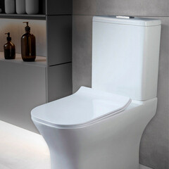 Унитаз-компакт Tokito Tatsumaki Aiko безободковый с горизонтальным выпуском с сиденьем дюропласт микролифт белый (TOK-TATSUMAKI-AISQ) - фото 4