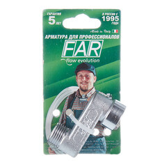 Эксцентрик Far 1/2 ВР(г) х 1/2 НР(ш) х 40 мм латунный (FC 5560 412) - фото 2