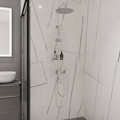 Керамогранит Lavelly Marble Accent белый полированный 1200х600х8,5 мм (2 шт.=1,44 кв.м) - фото 4