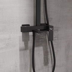 Душевая система Corsa Deco TX с верхним душем с лейкой с изливом черная (SSFTX250QB) - фото 11