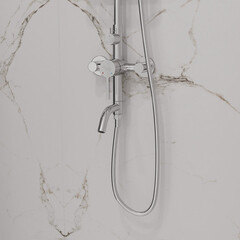 Душевая система Corsa Deco AX с верхним душем с лейкой с изливом хром (SSFAX250S) - фото 10
