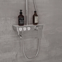 Душевая система Corsa Deco QX с верхним душем с лейкой с изливом хром (SSFQX320S) - фото 15