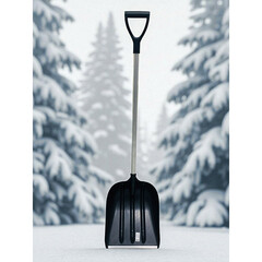 Лопата снеговая Инструм-Агро Эверест пластиковая с алюминиевым черенком 1420х400 мм (100173-3) - фото 2