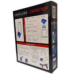 Скрепер Инструм-Агро SnowLand пластиковый с металлической ручкой 780х550 мм (100325) - фото 2