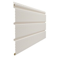 Софит ПВХ перфорированный Docke Standard пломбир 3000х305 мм