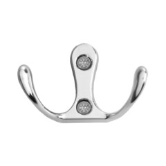 Крючок для ванной Тундра TKD005 двойной на шуруп металл хром (5 шт.) (1866143) - фото 6