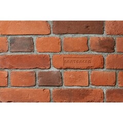 Искусственный камень Балтфасад Старый кирпич красный (72 шт.=1 кв.м) - фото 1