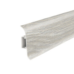 Изображение товара Плинтус ПВХ напольный Идеал Классик 55 мм ясень серый 2200 мм