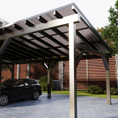 Поликарбонат монолитный профилированный Кинпласт 1,3 мм 1,05х2 м серая бронза - фото 3