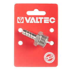 Штуцер Valtec для присоединения шланга 1/2 НР(ш) х 10 мм латунный (VTr.650.N.0410) - фото 2