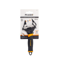 Ключ разводной с ультратонкими губками Rage by Vira 150 мм с двухкомпонентной рукояткой - фото 6