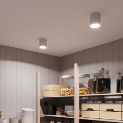 Светильник накладной Vitaluce V4639 GU10 20 Вт 1,5 кв.м белый IP20 (V4639-0/1PL) - фото 5