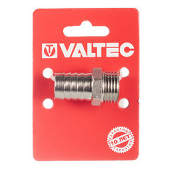 Штуцер Valtec для присоединения шланга 1/2 НР(ш) х 18 мм латунный (VTr.650.N.0418) - фото 2