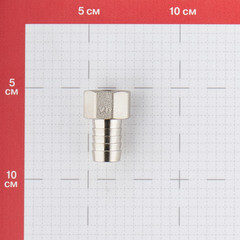 Штуцер Valtec для присоединения шланга 1/2 ВР(г) х 16 мм латунный (VTr.654.N.0416) - фото 2