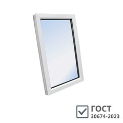 Изображение товара Пластиковое окно VEKA WHS Halo 60 1160х800 мм 1 створка глухая однокамерное