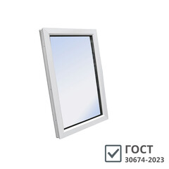 Изображение товара Пластиковое окно VEKA WHS Halo 60 1160х1000 мм 1 створка глухая однокамерное