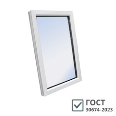 Изображение товара Пластиковое окно VEKA WHS Halo 60 1160х1200 мм 1 створка глухая однокамерное