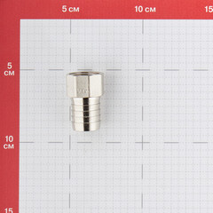 Штуцер Valtec для присоединения шланга 1/2 ВР(г) х 20 мм латунный (VTr.654.N.0420) - фото 2