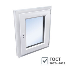 Пластиковое окно VEKA WHS Halo 60 600х600 мм 1 створка правая поворотно-откидная однокамерное