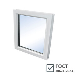 Изображение товара Пластиковое окно VEKA WHS Halo 60 900х900 мм 1 створка глухая однокамерное