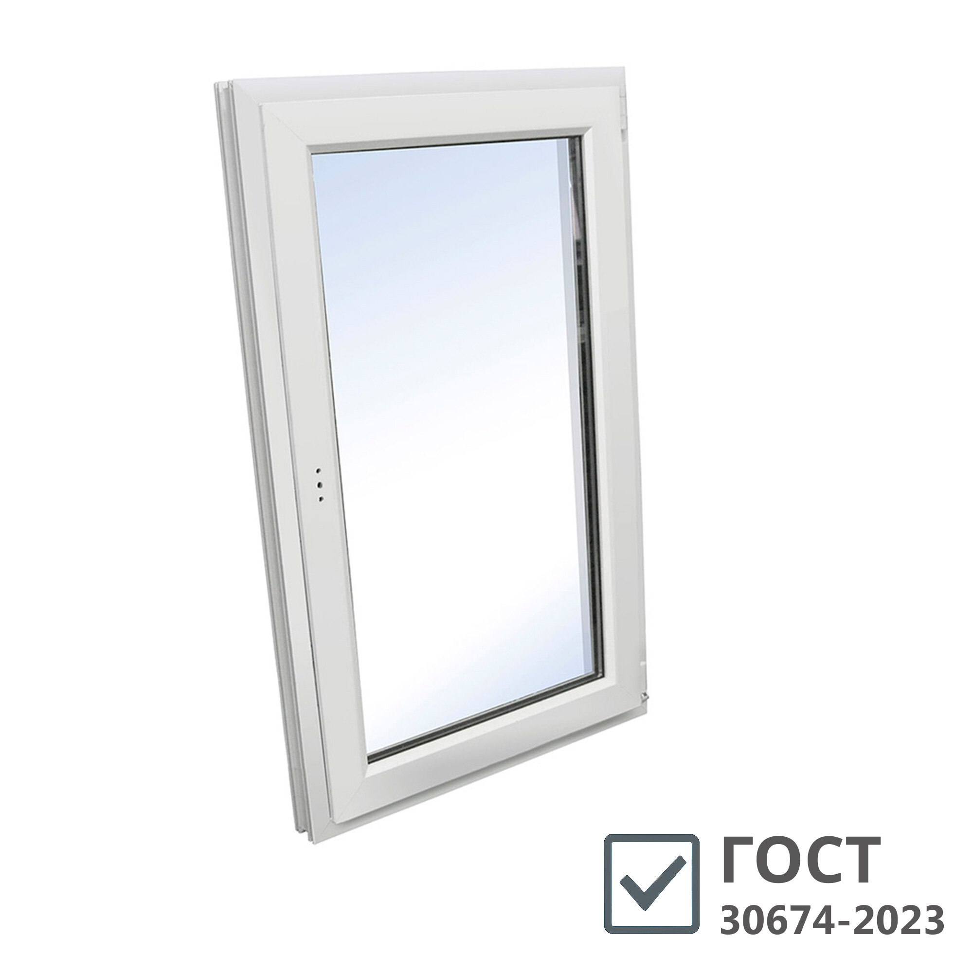 Изображение товара Пластиковое окно VEKA Softline 70 поворотно-откидное 900х600 мм