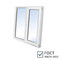 Пластиковое окно VEKA Softline 70 1160х1200 мм 2 створки левая глухая правая поворотно-откидная двухкамерное с энергосбережением