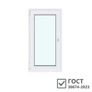 Пластиковое окно VEKA WHS 60 1160х800 мм 1 створка левая поворотно-откидная однокамерное